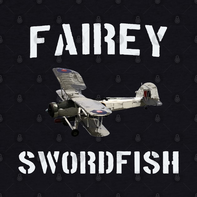 RAF Fairey Swordfish WW2 Bi Plane by Dirty Custard Designs 